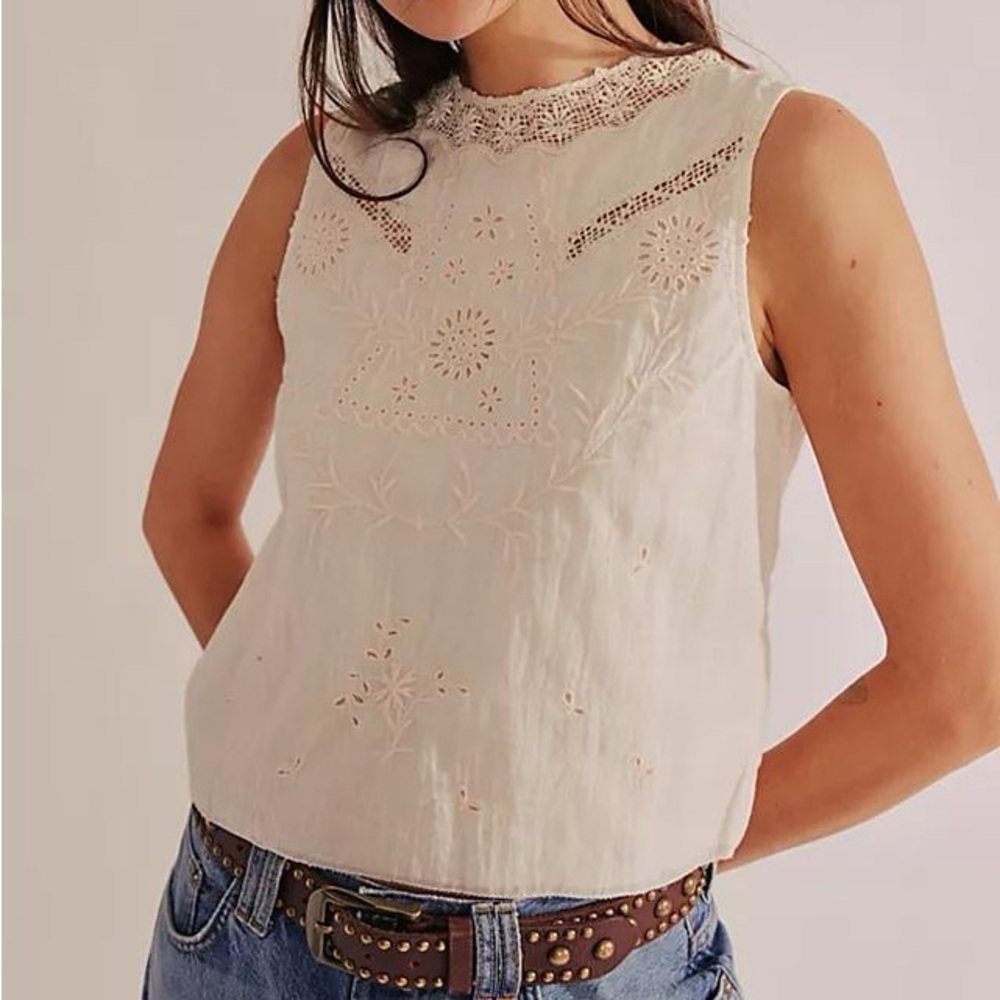 Free People One Irene Shell Tank